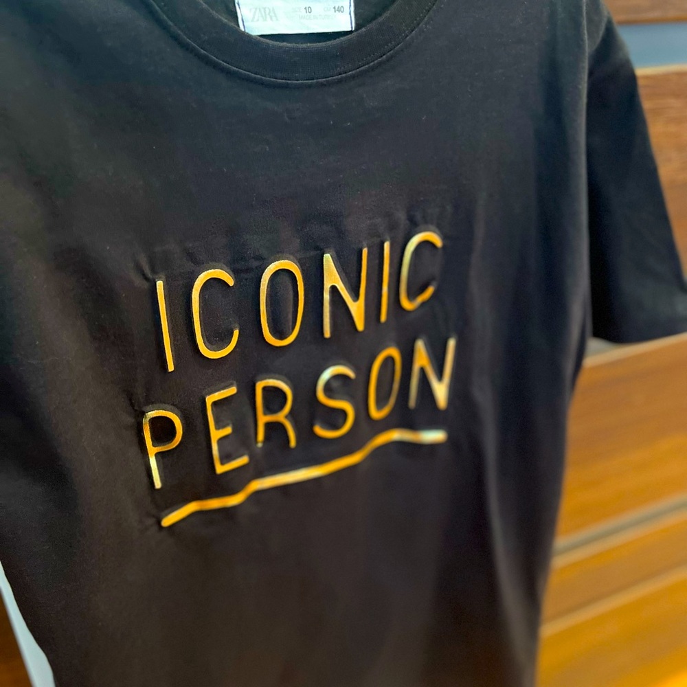 Zara ICONIC PERSON t-shirt size 10